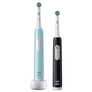 Brosse à dents électrique PRO 1 SERIES Duo Edition Noir et Bleu Modèle PRO 1 3DW BK TQ - Product Image 1
