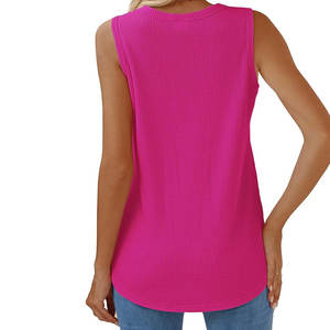 เสื้อกล้ามออกกำลังกายผู้หญิงแบบสั้น แห้งเร็ว เป็นมิตรกับสิ่งแวดล้อม ไม่หดตัว ตกแต่งด้วยลูกปัด รับผลิตตามสั่งขายส่ง - Product Image 3