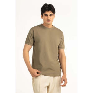 เสื้อยืดคอตตอนพรีเมียมทรงปกติ MN-TS-SS26-002-C ผ้าถักระบายอากาศได้ดี น้ำหนัก 300 กรัม พิมพ์ลายซิลค์สกรีน ลายเรียบ - Product Image 1