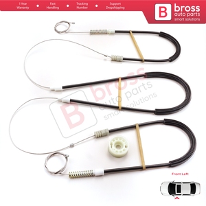 BWR914 Kit de reparación de regulador de ventana izquierda para Golf MK3 MK4 A3 1E7 1V7 1994-2002 2 puertas Cabrio Convertible 1E0837401 - Product Image 2