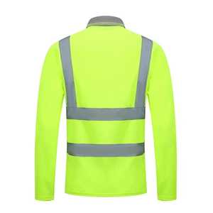 Chemises de travail réfléchissantes en coton 100% haute visibilité, manches longues, vêtements de travail, logo personnalisé, vêtements de sécurité réfléchissants, chemise de travail haute visibilité pour hommes, chemise de travail FR - Product Image 5