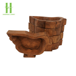 BEST SELLER Bol en bois artisanal en forme de cœur vintage en forme de poulet pour la décoration de la maison  En provenance du Vietnam - Product Image 4