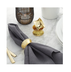 High Quality Napkin Ring Brass Antique Finishing Napkin Ring Metal Napkin Ring <b>Round</b> Shape Decorative Hotel Home - Product Image 4