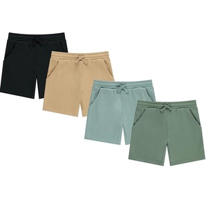 Transpirable buena calidad niños sudor corto gimnasio entrenamiento Casual francés Terry secado rápido logotipo personalizado al por mayor transpirable - Product Image 6