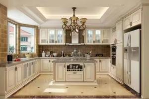 Meuble de cuisine design armoire de cuisine intégrée armoire de cuisine modulaire en bois îlot moderne usine armoire de cuisine en pvc personnalisée - Product Image 4