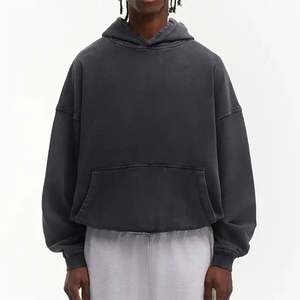 OEM Sweat à capuche pour hommes surdimensionné de haute qualité et de qualité supérieure avec logo personnalisé Sweat à capuche épais imprimé et bouffant à épaules tombantes pour l'hiver pour garçons - Product Image 6