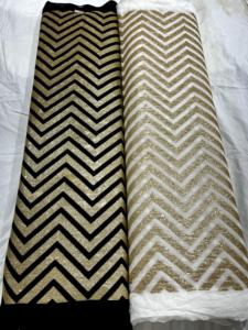 Meilleure vente de tissu à paillettes georgette de viscose imprimé avec finition en daim pour robes de mariée fabriquées en Inde - Product Image 3