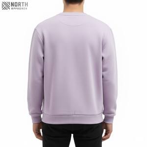 Sudadera personalizada precio al por mayor liso de alta calidad Oversize 100% algodón transpirable Streetwear manga larga estampado hombres sudadera - Product Image 2