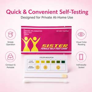 Tiras Reactivas de pH <span class=keywords><strong>Vaginal</strong></span> de Marca Privada OEM para Mujeres, Kit de Autodiagnóstico de Salud Femenina en Casa con Tabla de Indicadores de Color - Product Image 4