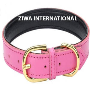 Collar de perro de cuero genuino Premium de diseño de lujo personalizado nuevo estilo patrón sólido con características suaves collares para mascotas - Product Image 1