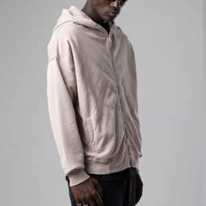 Sudaderas con capucha de gran tamaño para hombre de alta calidad, vendedor superior, sudaderas con capucha lavadas de estilo Vintage con cremallera para ropa informal - Product Image 5