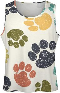 Adorable Dogs - Camiseta sin mangas de algodón con cuello redondo para hombre, chaleco sin mangas para entrenamiento, gimnasio y fitness - Product Image 3