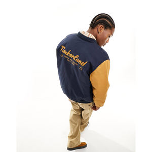 Chaquetas Varsity para Niños 2025, Chaquetas Universitarias con Mangas Largas, Decoración Lisa Teñida, Chaquetas Universitarias para Hombre - Product Image 3