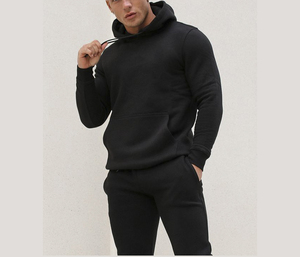 Chándales de algodón 2025 de Fitness para hombre personalizados 100%, ropa de invierno de patrón sólido con mangas completas disponibles, varios colores para adultos - Product Image 4