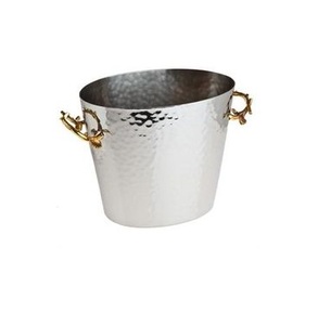 Seau à glace isotherme double niveau en acier inoxydable pour bateau, vodka, boissons énergisantes, vin, bière, champagne, fêtes, avec pinces et ustensiles - Product Image 3