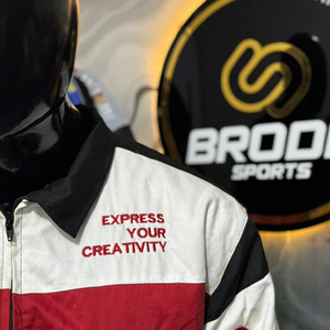 Veste de course respirante personnalisée OEM en gros, style vintage F1 NASCAR, avec logos brodés, en coton épais, été/hiver - Product Image 2