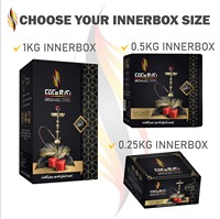 Charbon de coco noir de qualité supérieure en forme de cubes pour chicha narguilé
