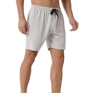 Short de sport écologique pour homme 100% coton Logo personnalisé Respirant mi-imperméable Solide 3D Training Wear High Casual OEM - Product Image 3