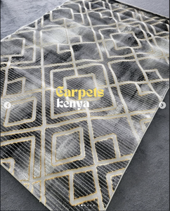 Alfombras Turcas Modernas de Polipropileno Tejidas a Máquina, Alfombras de Yute de Alta Calidad Resistentes a las Manchas, de Pelo Alto, Abstractas, para Dormitorio y Sala de Estar - Product Image 1