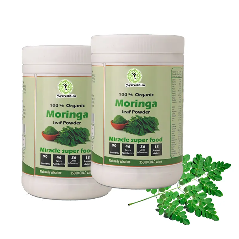 Bubuk MORINGA grosir suplemen Herbal kualitas baik bubuk daun Moringa murni untuk jumlah besar