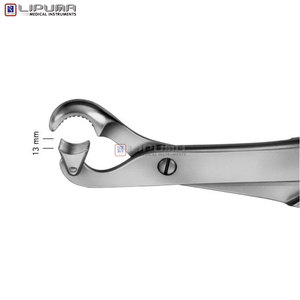 Pince à os Lambotte Mâchoire mobile Mâchoires moyennes 13mm Longueur 260mm 10 1/4 ''Instruments médicaux chirurgicaux pour os - Product Image 6