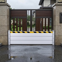 Système de barrière anti-inondation en alliage d'aluminium robuste, système de contrôle de l'eau, protection des bâtiments industriels et commerciaux