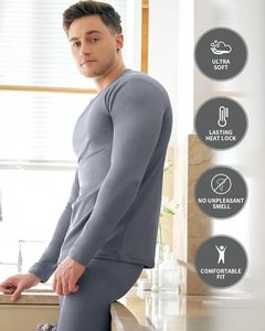 Thermal Underwear for <strong>Men</strong> Long Johns with Fleece Lined, <strong>Base</strong> <strong>Layer</strong> <strong>Men</strong> Cold Weather Top Bottom <strong>mens</strong> long johns - Product Image 1