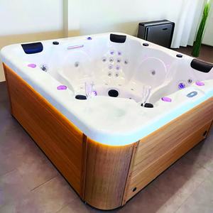 Jacuzzi Exterior de Lujo para 4 Personas, Spa Portátil Interior Blanco y Negro, Fabricante Mayorista, Proveedor, Precio de Fábrica, Compra al por Mayor - Product Image 1