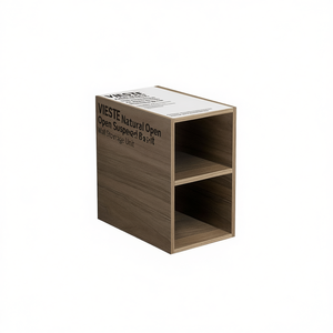 Vieste Natural Oak Open Suspended Base <b>Unit</b> <b>Wall</b> <b>Storage</b> <b>Unit</b> - Product Image 2