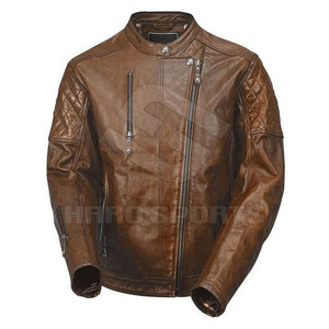 Chaqueta ligera de cuero para motocicleta para hombre, chaqueta de alta calidad personalizada para exteriores, para invierno - Product Image 1