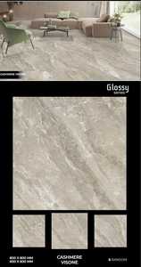 กระเบื้องพอร์ซเลนที่ทันสมัย60x60 80 60x120เคลือบเงาหินธรรมชาติมันวาวสำหรับห้องนั่งเล่นและพื้นห้องน้ำ - Product Image 6