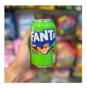 Pack de 12 bouteilles de Fanta exotique 355 ml, boisson gazeuse fruitée rafraîchissante, idéale pour la maison ou les fêtes - Product Image 1