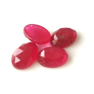 Quartz Rubis Naturel Ovale Rose Coupe Dos Plat Pierres Précieuses Lâches 3x5mm-20x30mm pour la Fabrication de Bijoux Prix de Gros - Product Image 5