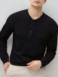 เสื้อเชิ้ตผู้ชายคุณภาพสูง แขนยาว สีตามสั่ง สไตล์ลำลอง ผ้าถัก ระบายอากาศได้ดี และเสื้อยืดแขนยาวคุณภาพสูง - Product Image 6