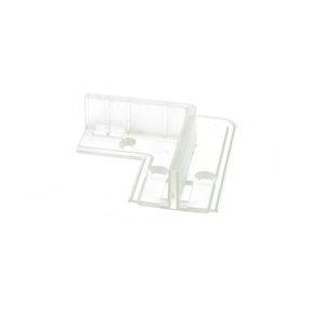 Clip di guida a gancio in plastica a forma di L a 90 gradi per il fissaggio a parete del profilo in alluminio BA4420-illuminazione/ - Product Image 1