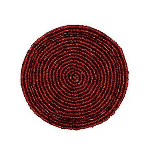 Handmade Luxury <b>Beaded</b> Coaster Best Quality round Snowman Decor Custom Shape <b>Placemat</b> Classic Indian Style by glowin fashion - Product Image 4