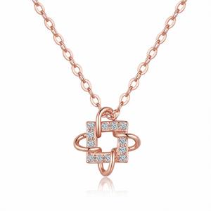 Collier pendentif carré géométrique en nœud chinois, argent sterling 925, tendance, haute qualité, moissanite, fiançailles, mariage, chaîne à maillons - Product Image 2