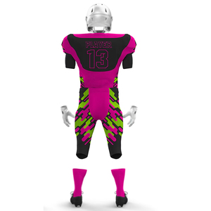 Maillot de football américain à manches courtes de style unique pour hommes, ensemble uniforme grande taille respirant avec caractéristiques supérieures - Product Image 3