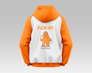 Sweat-shirt à capuche unisexe surdimensionné style streetwear avec poche kangourou, mélange de coton 350 g/m², pull brodé de strass - Product Image 4