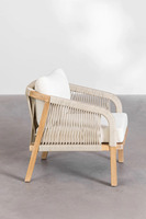 Chaise longue de jardin imperméable écologique de conception contemporaine de corde pour la chambre à coucher salon salle à manger atelier utilisation d'hôpital de parc