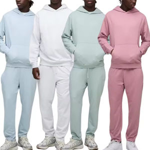 Trajes Deportivos al por Mayor, 430GSM, Trajes Deportivos para Hombre, Lisos, con Capucha, Unisex, Conjunto Deportivo de 2 Piezas, Fabricante de Trajes Deportivos, Proceso Impex - Product Image 1