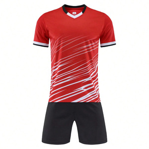 Fabricante de uniformes de fútbol OEM, diseño personalizado para equipos, conjunto de tela transpirable con etiqueta privada e impresión de logotipo - Product Image 2