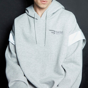 Sudaderas con capucha de gran tamaño para exteriores de patrón sólido para ropa de calle de moda de invierno con cuello con capucha Técnicas teñidas lisas - Product Image 5