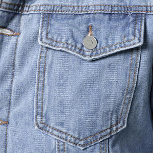 Veste en jean vintage pour homme, très vendue, doublure en fourrure, détails boutonnés, coupe-vent, respirante, confortable - Product Image 2