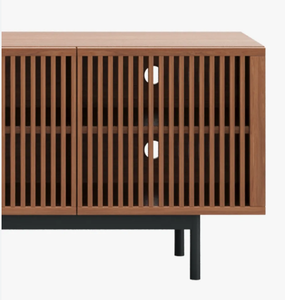 Console multimédia en bois sur mesure avec chemin de câbles dissimulé - Product Image 6