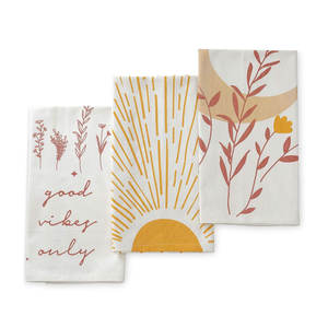 ผ้าขนหนูผ้าฝ้ายบริสุทธิ์พิมพ์ลายผ้าซักได้ดีไซน์แบบพรีเมี่ยม - Product Image 2