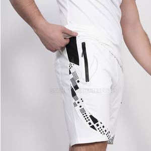 ชุดเสื้อผ้าฝ้ายสำหรับผู้ชายกางเกงขาสั้นยาวถึงเข่าชุดเดียวระบายอากาศได้ดีดีไซน์ใหม่สำหรับฤดูร้อน - Product Image 3