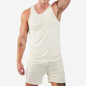 Débardeurs OEM pour hommes Débardeurs de gymnastique Débardeurs Vêtements de sport Stringer Musculation Fitness Hommes Mode personnalisée Coton Spandex - Product Image 2