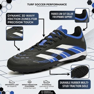 Chaussures de football imperméables du fabricant, <span class=keywords><strong>crampons</strong></span> de football à <span class=keywords><strong>crampons</strong></span> MG pour terrain synthétique, entraînement extérieur, vente en gros - Product Image 2
