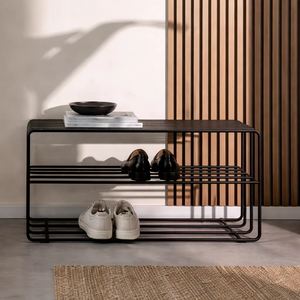 Modern Metal <b>Shoe</b> <b>Rack</b> Space Saving Entryway Organizer Durable Multi Tier Stand Sleek Design Easy Assembly <b>Storage</b> Home Use - Product Image 1